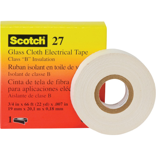 Ruban isolant en toile de verre 27 Scotch, 12 mm (1/2") la x 20 m (66') lo Seaboard Timber Mart