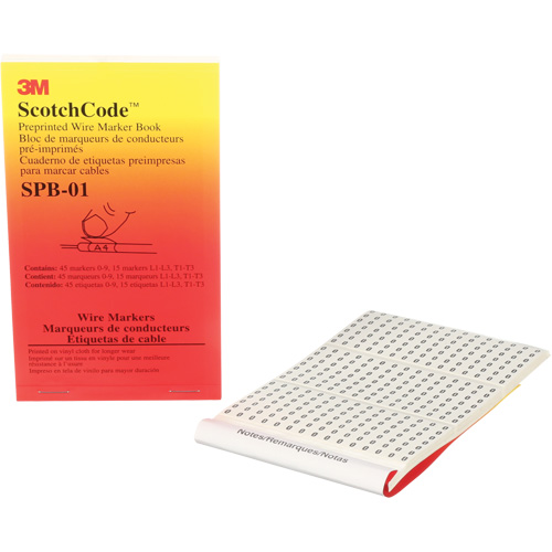 ScotchCode Pre-Printed Wire Marker Book Seaboard Timber Mart