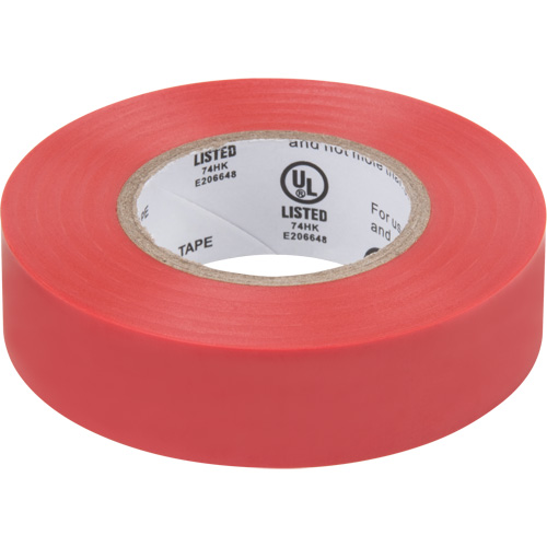 Ruban isolant, 19 mm (3/4") x 18 m (60'), Rouge, 7 mils Seaboard Timber Mart