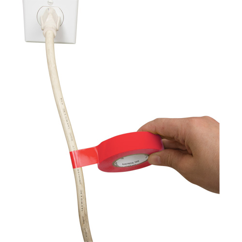 Ruban isolant, 19 mm (3/4") x 18 m (60'), Rouge, 7 mils Seaboard Timber Mart