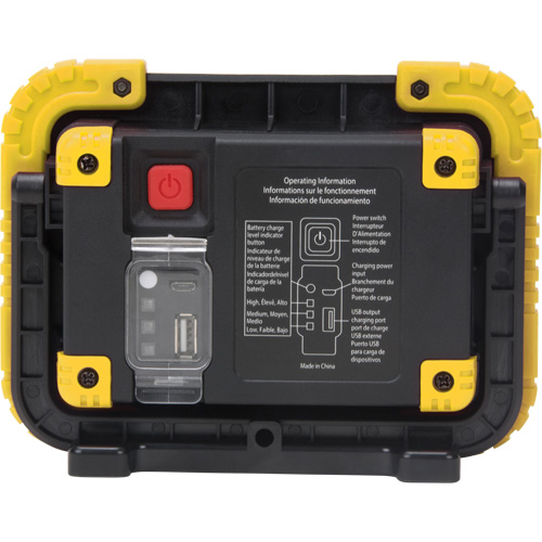 Portable Work Light, LED, 10 W, 1000 Lumens, Plastic Housing Seaboard Timber Mart