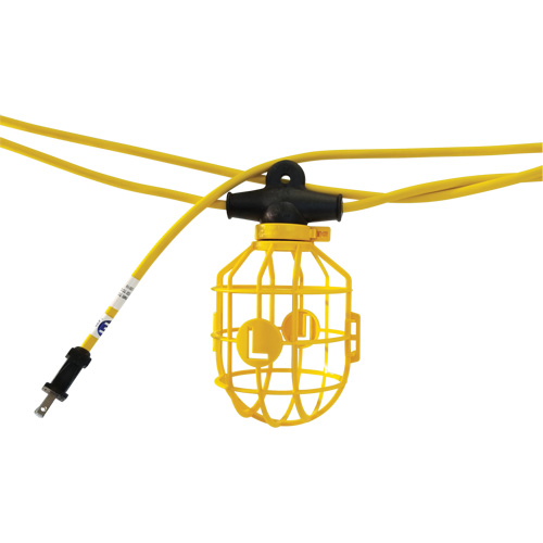 Heavy-Duty Moulded Stringlights, 5 Lights, 600" L, Plastic Housing Seaboard Timber Mart