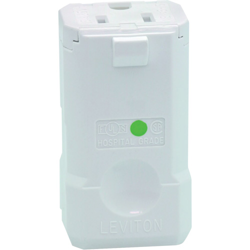 Hospital Grade Plug Connector, 5-15R, Nylon Seaboard Timber Mart