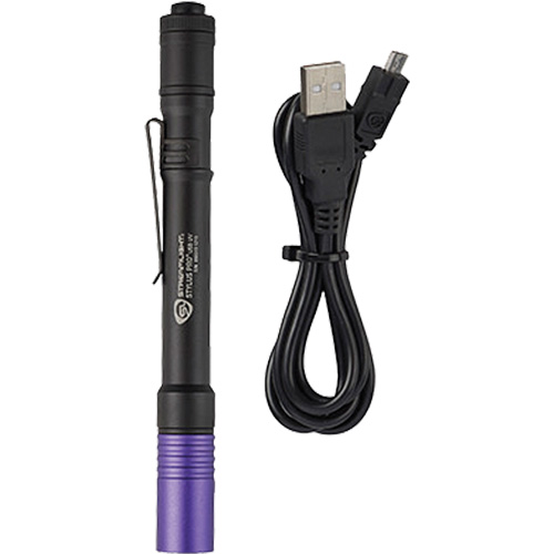 Lampe stylo UV avec port de recharge micro USB Stylus Pro, DEL, Corps en Aluminium, piles Rechargeable, Compris Seaboard Timber Mart