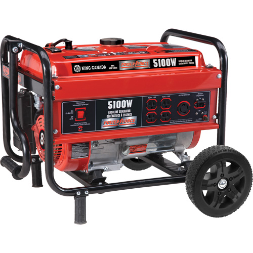 Generator with Wheel Kit, 5100 W Surge, 4000 W Rated, 120 V/240 V, 15 L Tank Seaboard Timber Mart