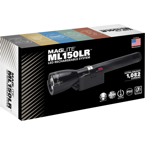 ML150LR(X) Fast-Charging Flashlight, LED, 1082 Lumens, Rechargeable Batteries Seaboard Timber Mart