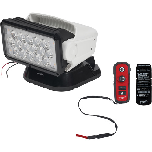 Utility Remote Control Search Light, LED, 4250 Lumens Seaboard Timber Mart