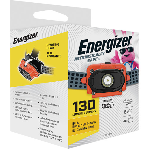 Intrinsically Safe&reg; Headlamp, LED, 130 Lumens, 6 Hrs. Run Time, AAA Batteries Seaboard Timber Mart