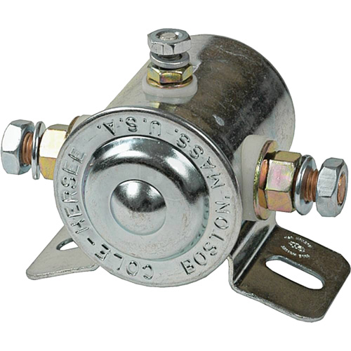 Grounded Continuous-Duty Solenoid Relay, Mini-Breaker, 12 V Seaboard Timber Mart