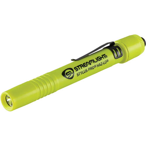 Lampe stylo &agrave; s&eacute;curit&eacute; intrins&egrave;que Stylus Pro HAZ-LO, DEL, 105 lumens, piles AAA, Compris Seaboard Timber Mart