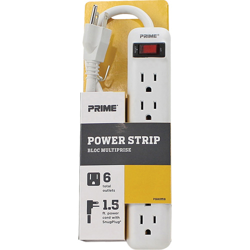 Power Strip, 6 Outlet(s), 1-1/2', 15 A, 1875 W, 125 V Seaboard Timber Mart