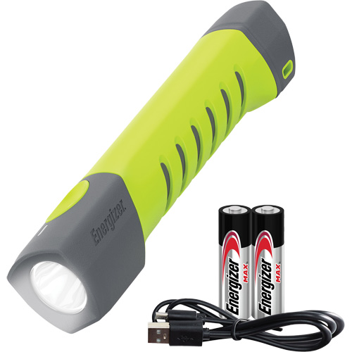 Small Pro Series Hybrid Handheld Flashlight, LED, 500 Lumens, Rechargeable/AA Batteries Seaboard Timber Mart