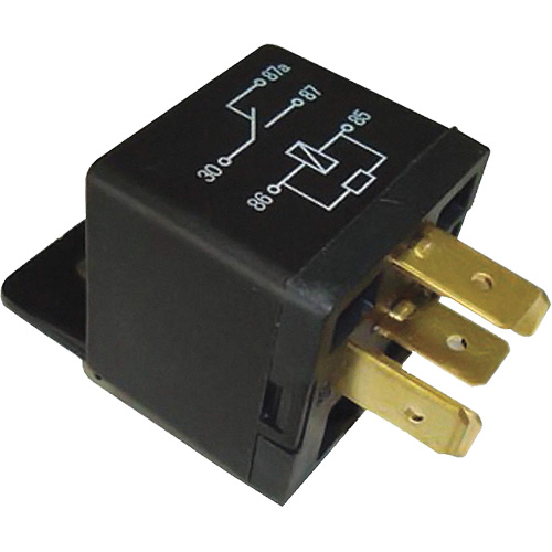 SPDT Mini Relay with Resistor, Plug, 40 Amps, 12 V Seaboard Timber Mart