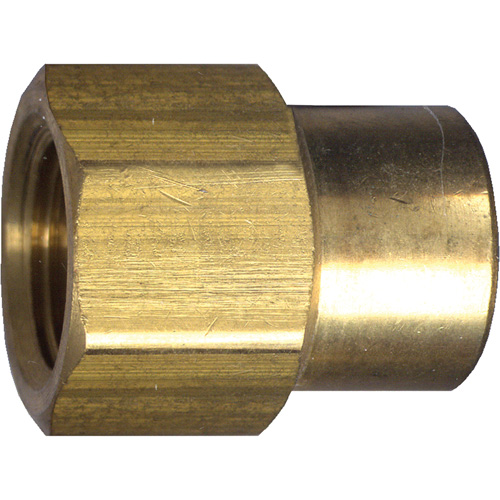 Reduced Pipe Coupling, Brass, 1/2" x 3/8" Seaboard Timber Mart