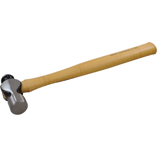 Ball Pein Hammer, 16 oz. Head Weight, Plain Face, Wood Handle Seaboard Timber Mart
