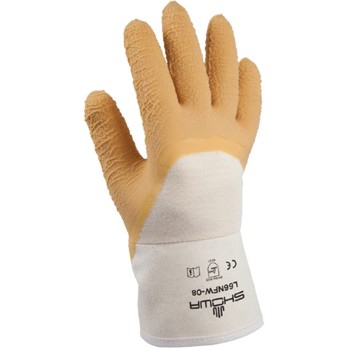 Gants pour usage g&eacute;n&eacute;ral L66NFW, 8/Petit, R&ecirc;vetement Latex de caoutchouc, Enveloppe en Coton Seaboard Timber Mart