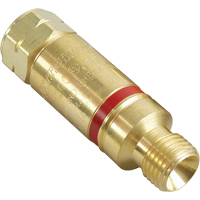 Antiretours pare-flammes - Oxy/gaz combustibles, Gaz combustibles (rouge)/Oxyg&egrave;ne (vert), Style pour adapteur de d&eacute;tendeur Seaboard Timber Mart