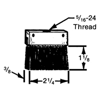 Brosses plates, rondes ou Roto Seaboard Timber Mart