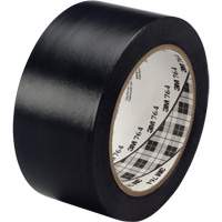 Ruban en vinyle pour travaux g&eacute;n&eacute;raux 764, 25,4 mm (1") la x 32,9 m (108') lo, 5 mils, Noir Seaboard Timber Mart