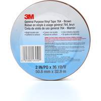 Ruban en vinyle pour travaux g&eacute;n&eacute;raux 764, 50,8 mm (2") la x 32,9 m (108') lo, 5 mils, Brun Seaboard Timber Mart
