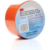 Ruban en vinyle pour travaux g&eacute;n&eacute;raux 764, 50,8 mm (2") la x 32,9 m (108') lo, 5 mils, Orange Seaboard Timber Mart