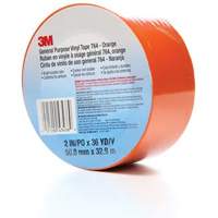 Ruban en vinyle pour travaux g&eacute;n&eacute;raux 764, 50,8 mm (2") la x 32,9 m (108') lo, 5 mils, Orange Seaboard Timber Mart