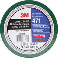 471 Vinyl Tape, 50.8 mm (2") W x 32.9 m (108') L, 5.2 mils, Green Seaboard Timber Mart