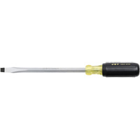 JKSS-8 Slot Screwdriver, 3/8" Tip, Square, 8" L, Cushion Grip Handle Seaboard Timber Mart