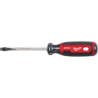 Tournevis &agrave; fente, Tige de 1/4", Ronde, 211 mm lo, Prise en Coussin&eacute;e Seaboard Timber Mart