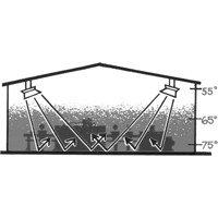 Radiateur s&eacute;rie 4000, Chaleur radiante, Gaz naturel, 40000 BTU/H Seaboard Timber Mart