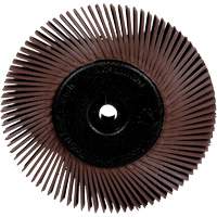 Brosses radiales bristle pour meuleuses d'&eacute;tabli, Grain 36X, 6" dia. Seaboard Timber Mart