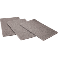 Tampons manuels Scotch-Brite, Carbure de silicium, 6" x 9", Grain Moyen Seaboard Timber Mart