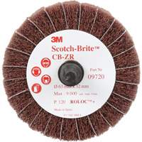 Scotch-Brite Combi-Wheel, 2-1/2" Dia., 120 Grit, Aluminum Oxide Seaboard Timber Mart