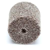 Meule d'abrasion et de polissage unitaris&eacute;e Scotch-Brite, 1" x 1", Arbre de 3/16"-7, Grain de Moyen, Oxyde d'aluminium Seaboard Timber Mart