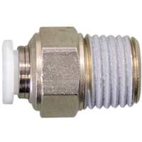 Connecteur filet&eacute; droit, 1/4", Laiton, Filetage NPT Seaboard Timber Mart