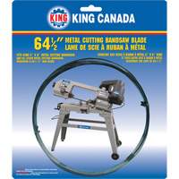 Bandsaw Metal Blade, Carbon Steel, 64-1/2" L x 1/2" W x 0.025" Thick, 10 TPI Seaboard Timber Mart
