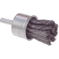 Knot Wire End Brush, 1/2" Dia., 0.014 Wire Dia., 1/4" Shank Seaboard Timber Mart