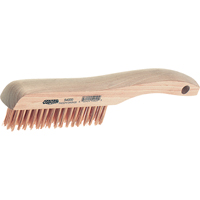 Shoe Handle Scratch Brush, Steel, 4" X 16" Wire Rows, 10" Long Seaboard Timber Mart