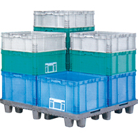 StakPak Plus 4845 System Containers, 7.4" W x 12" D x 5" H, Royal Blue Seaboard Timber Mart