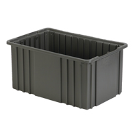 Divider Box, Polyethylene, 15.5" W x 9.9" D x 8" H, Grey Seaboard Timber Mart