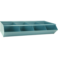 Bacs sectionnels superposables, Cap. 100 lb, 37" la x 18-3/4" p x 7-1/2" h, Bleu Seaboard Timber Mart