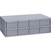 Industrial Drawer Cabinets, 8 Drawers, 22-3/4" W x 11-5/8" D x 7-3/8" H, Grey Seaboard Timber Mart