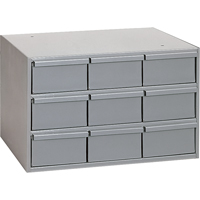 Industrial Drawer Cabinets, 9 Drawers, 17-1/4" W x 11-5/8" D x 10-7/8" H, Grey Seaboard Timber Mart