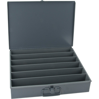 Compartment Steel Scoop Boxes , 18.34" W x 12.16" D x 3.16" H, 6 Horizontal Compartments Seaboard Timber Mart