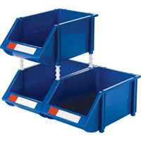Bac empilable & &agrave; suspendre, 8-3/16" la, 6-3/16" h x 14" p, Bleu Seaboard Timber Mart