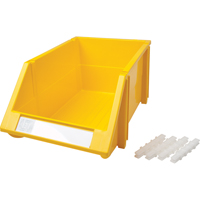 Bac empilable & &agrave; suspendre, 8-3/16" la, 6-3/16" h x 14" p, Jaune Seaboard Timber Mart