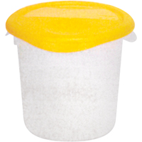 Round Storage Containers, 7-4/5" H x 8-1/2" D, 3.79 L Capacity, Clear Seaboard Timber Mart