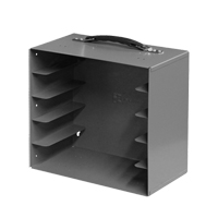 Compartment Box Cabinets, Steel, 5 Slots, 11-1/4" W x 6-3/4" D x 10-3/4" H, Grey Seaboard Timber Mart