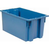 Stack & Nest Totes, 9" x 18" x 11", Blue Seaboard Timber Mart