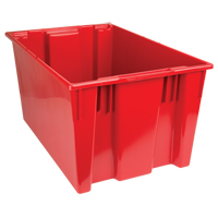 Stack & Nest Totes, 15" x 29.5" x 19.5", Red Seaboard Timber Mart
